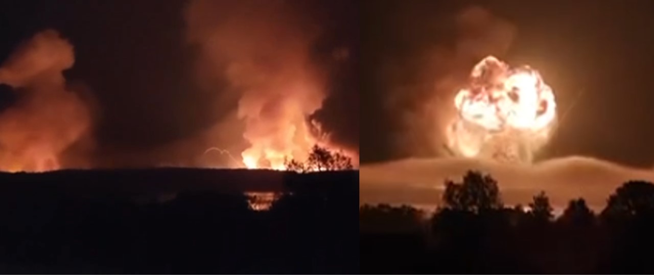 Enorm explosion i Ryssland – jättelikt eldklot stiger mot himlen ...